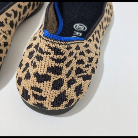 Rothy's The Point Leopard Woman's Flat Shoes - Picture 6 of 9
